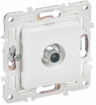 Розетка 1гн ТВ оконечная с/у белый арктический механизм SK-A12W SKANDY IEK (1/10/100)