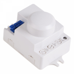 Датчик движения настенно-потолочный микроволновый ДДНПМ 01, 180°/360º,1200 Вт,10-2000Лк, 3-10 м, 10-900 сек,5,8ГГц REXANT (1/1/100)