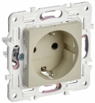 Розетка 1гн с З/К с/у крем механизм 16А SK-R05B SKANDY IEK (1/10/100)