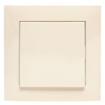 Валенсия выключатель 1-кл. 10А кремовый перекрестный EKF