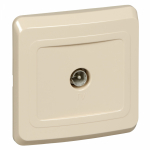 Розетка 1гн ТВ оконечная с/у крем Этюд Systeme Electric Розетка 1гн ТВ оконечная с/у крем Этюд Systeme Electric