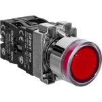 Кнопка управления NP2-BW3462 плоская, красная, 1НЗ, AC/DC230В (LED), IP40  CHINT (1)