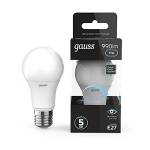 Лампа светодиод 11Вт груша А60 Е27 4100К 990Лм диммируемая Gauss Black (1/10/50 Лампа светодиод 11Вт груша А60 Е27 4100К 990Лм диммируемая Gauss Black (1/10/50