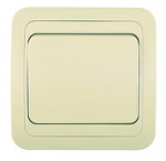 Выключатель 1кл прох с/у крем IP20 Mimoza Makel (1/12/120)