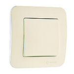 Makel Lillium N крем. выключатель 1кл прох.