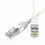 Патч-корд экранированный SLIM CAT6A S/FTP 4х2, 28 AWG, LSZH, белый, 3м