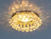 Светильник точечный с хрусталем 206 MR16 GD/Color золото/перламутр (1/50) Светильник точечный с хрусталем 206 MR16 GD/Color золото/перламутр (1/50)