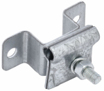 Держатель-зажим соединительный круглого проводника 6-12мм опорный L=30-40мм оцинкованная сталь IEK (1/200) Держатель-зажим соединительный круглого проводника 6-12мм опорный L=30-40мм оцинкованная сталь IEK (1/200)