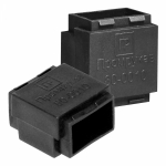 Адаптер для открыт. монтажа ЭУИ пластик черный глянцев. ПРОМРУКАВ