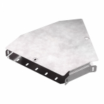 Угол д/листового кабель.лотка 45° горизонтальн. без разъема/соединителя сталь светло-серый ПРОМРУКАВ