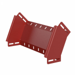 Угол д/листового кабель.лотка 45° вертикально ниспадающий (внешний) без соединит. разъема сталь ПРОМРУКАВ