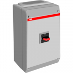 Выключатель-разъединитель в корпусе 3p 115А 690В с кнопкой поворотной сервисный, IP65 ABB Выключатель-разъединитель в корпусе 3p 115А 690В с кнопкой поворотной сервисный, IP65 ABB