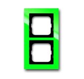 Рамка 2-пост. цвет зеленый глянцевый, пластик горизонт. и вертик., IP20 Axcent ABB Рамка 2-пост. цвет зеленый глянцевый, пластик горизонт. и вертик., IP20 Axcent ABB