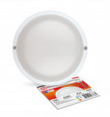 Светильник светодиод герметичный СПП-А 12Вт круг 6500К 960Лм IP65 с оптико-акустическим датчиком IN HOME (1/30)  Снят