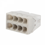 Экспресс-клемма REXANT СМК 2273-208, 8-проводная 0.5-2.5 мм², прозрачная (50 шт./уп.)