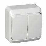 Выключатель 2кл с подсв о/у белый IP20 Этюд Systeme Electric (1/25/200) Выключатель 2кл с подсв о/у белый IP20 Этюд Systeme Electric (1/25/200)