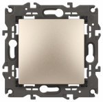 14-1101-04 Эл/ус ЭРА Выключатель, 10АХ-250В, IP20, Эра Elegance, шампань