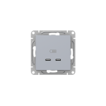 Розетка USB-C - 2шт, алюминий Эпика EKF