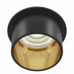 Maytoni Downlight Reif Черный с Золотом Встраиваемый светильник
