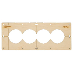 Шаблон для подрозетников c 4 отв. диам. 72 мм EKF Expert