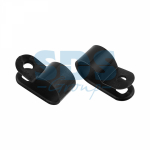 Кабельная скоба под винт REXANT 12 мм, черная, упаковка 50 шт. Кабельная скоба под винт REXANT 12 мм, черная, упаковка 50 шт.