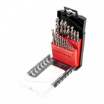 Набор сверл по металлу 1-10 мм (через 0,5 мм), 19 шт. Р6М5 Ш/Х Kranz