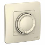 Светорегулятор 400Вт поворотно-нажимной с/у молочный Blanca Systeme Electric