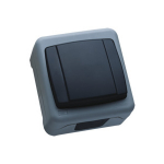 Makel IP55 сер выключатель 1 кл прох (пруж.заж.)