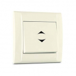 Makel Defne крем  выключатель 1 кл прох с подсв