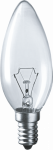 Лампа накал 60Вт свеча Е14 прозр Navigator (10/100)