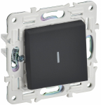 Выключатель 1кл прох с подсв с/у графит механизм SK-V08G SKANDY IEK (1/10/100)