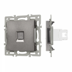 Механизм компьютерной розетки SCT-MPC1-PL-GR (RJ-45, CAT6) (Arlight, -)