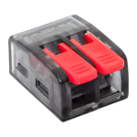 Строительно-монтажная клемма СМК 221-612 с рычагом 2 отверстия 0.5-4.0(6) мм2 EKF PROxima Строительно-монтажная клемма СМК 221-612 с рычагом 2 отверстия 0.5-4.0(6) мм2 EKF PROxima