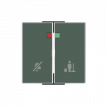 Центральная плата (накладка) пластик зеленый матовая IP20 ABB