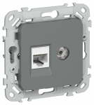 FLITE Роз. 2-я RJ45/TV кат.5Е UTP РКТВ5е-2-0-ФлМА м/а IEK FLITE Роз. 2-я RJ45/TV кат.5Е UTP РКТВ5е-2-0-ФлМА м/а IEK