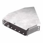 Угол д/листового кабель.лотка 45° горизонтальн. без разъема/соединителя сталь светло-серый ПРОМРУКАВ