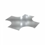 Крышка на Х-образный ответвитель 300, толщ. 3 мм, R600, в комплекте с крепёжными элементами, необходимыми для монтажа, алюминий Крышка на Х-образный ответвитель 300, толщ. 3 мм, R600, в комплекте с крепёжными элементами, необходимыми для монтажа, алюминий