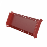 Угол д/листового кабель.лотка 45° вертикально ниспадающий (внешний) без соединит. разъема сталь ПРОМРУКАВ