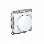 Светорегулятор 400Вт поворотно-нажимной с/у белый механизм AtlasDesign Systeme Electric (1/8/16)