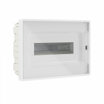 Щиток 12 мод встраиваемый FRAME, белый, с прозрачной дверцей, с 2 шинами  PEN на 6 и 8 отв.