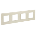 Рамка 4гн стекло крем SK-F24B SKANDY IEK (1/10/100)