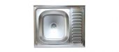 Накладная кухонная мойка 60х50см.глуб.13см(левая чаша).нерж.сталь V-405 Владикс(1/20)