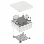 Коробка огнестойкая для о/п двухкомпонентная 60-0303-FR10.0-4 Е15-Е120 RAL9003 100х100х40 (16 шт/уп) Промрукав