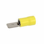 Наконечник-разъем плоский, вилка 4.8x0.8, изолированный фланец, для кабеля сечением до 6.0кв.мм Наконечник-разъем плоский, вилка 4.8x0.8, изолированный фланец, для кабеля сечением до 6.0кв.мм