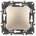 Переключатель 1кл промеж с/у шампань механизм 14-1108-04 Elegance ЭРА Переключатель 1кл промеж с/у шампань механизм 14-1108-04 Elegance ЭРА