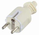 Вилка прямая с З/К белая 16A V4(W) ЭРА (1/10/200)