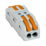 Клемма на 2 пров. СМК 222-422 проходная 2 полюса 0,08-4мм2 EKF PROxima (25шт/упак)