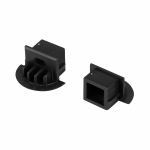 Заглушка для PDS-F черная с отверстием Заглушка для PDS-F черная с отверстием