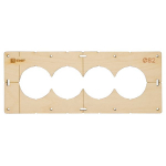 Шаблон для подрозетников c 4 отв. диам. 82 мм EKF Expert