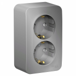 Розетка 2гн с З/К шторки о/у алюминий изол.пласт. 16А IP20 Blanca Schneider Electric Розетка 2гн с З/К шторки о/у алюминий изол.пласт. 16А IP20 Blanca Schneider Electric